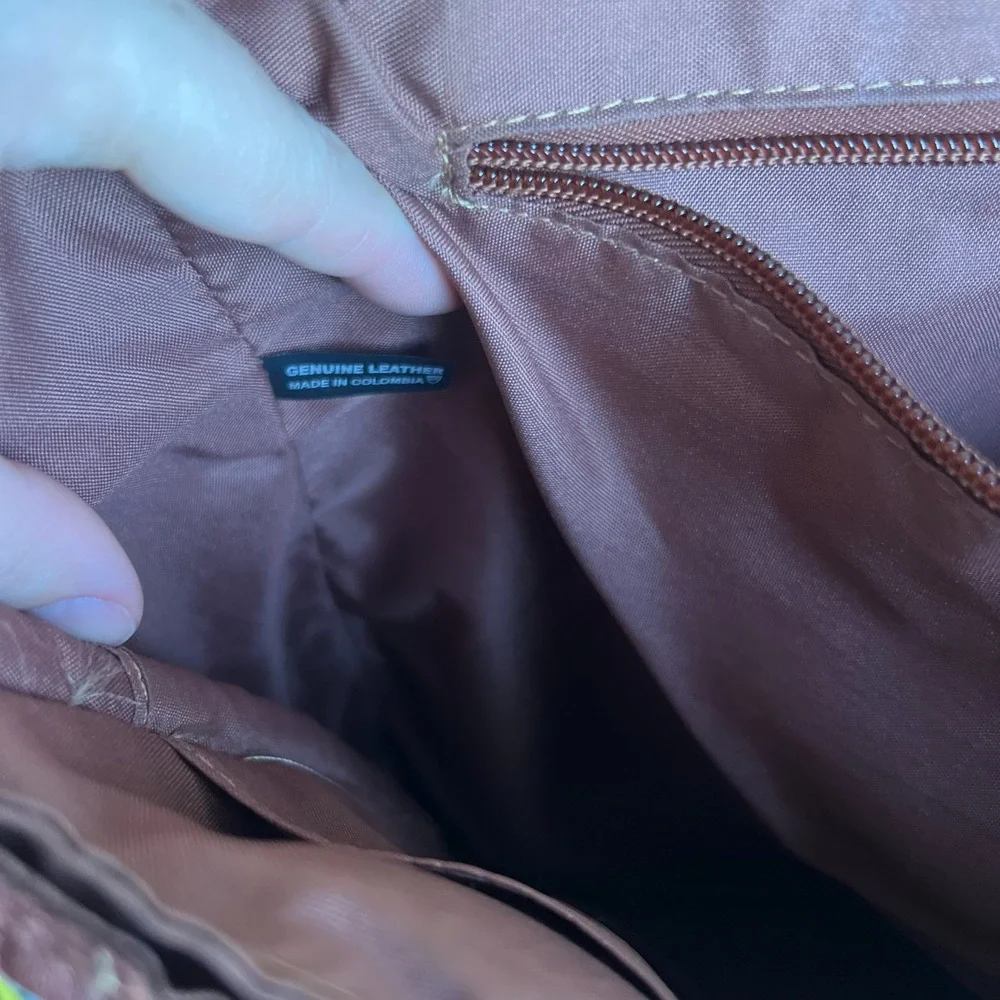 Charlie's Leather Dante XL‎ Laptop Flap Back Pack Leather Distressed Travel READ